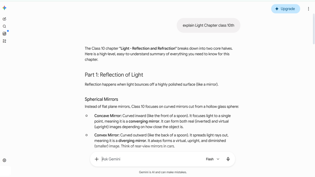 A student using Google Gemini to research topics, summarize study materials, generate practice questions, and prepare for exams with AI assistance. | UseAiLearn
