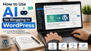 How to Use AI for Blogging in WordPress with ChatGPT and AI tools to create content, improve SEO, and grow a blog | UseAiLearn