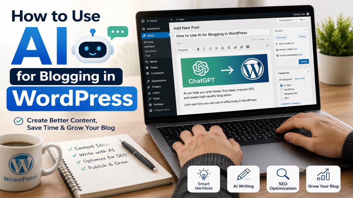 How to Use AI for Blogging in WordPress with ChatGPT and AI tools to create content, improve SEO, and grow a blog | UseAiLearn