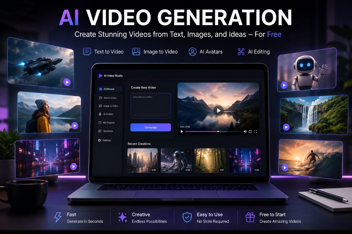Best free AI video generator tools for creating videos with AI | UseAiLearn