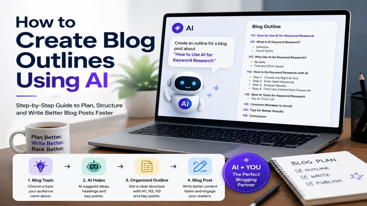 How to create a blog outline using AI with a step-by-step blogging workflow | UseAiLearn