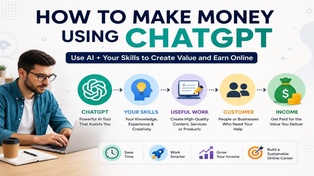 How to make money using ChatGPT with AI-assisted work and online services | UseAiLearn