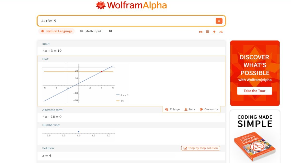 Wolfram Alpha helping students solve a mathematics problem | UseAiLearn